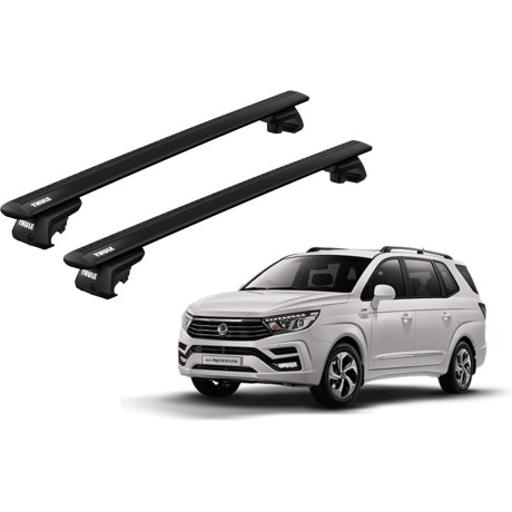 Barras THULE EVO WingBar para autos SSANGYONG Rodius desde 2013 negro