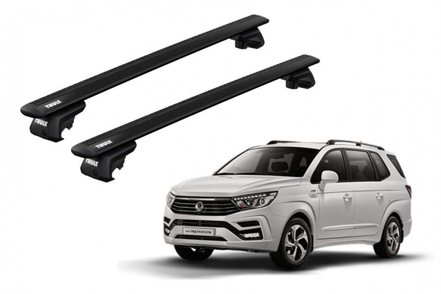 Barras THULE EVO WingBar para autos SSANGYONG Rodius desde 2013 negro