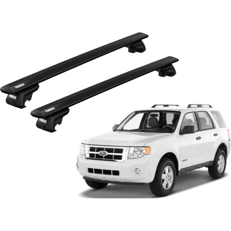 Barras THULE EVO WingBar para autos FORD Escape 2008 a 2012 negro