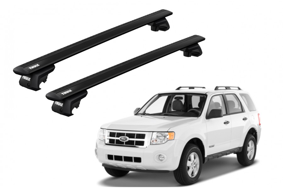 Barras THULE EVO WingBar para autos FORD Escape 2008 a 2012 negro