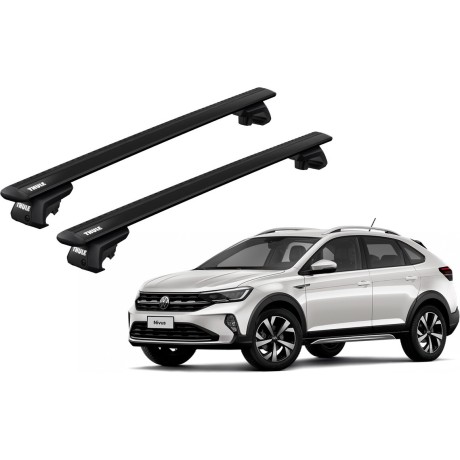 Barras THULE EVO WingBar para autos VOLKSWAGEN Nivus desde 2020 negro