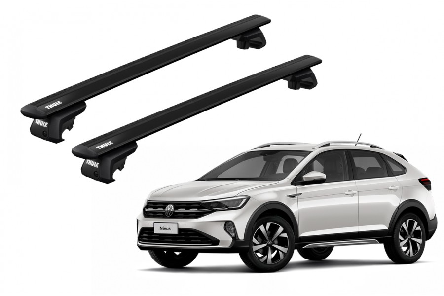 Barras THULE EVO WingBar para autos VOLKSWAGEN Nivus desde 2020 negro