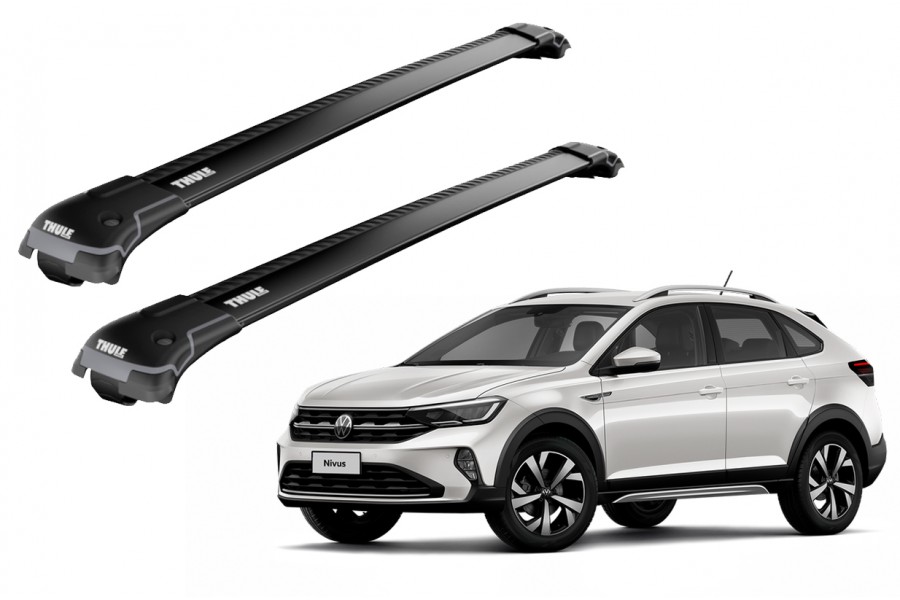 Barras THULE EDGE para autos VOLKSWAGEN Nivus desde 2020 negro