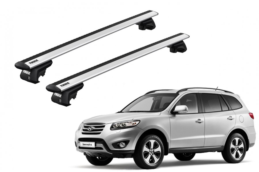 Barras THULE EVO WingBar para autos HYUNDAI Santa Fe 2010 a 2012
