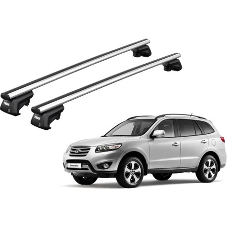 Barras THULE SmartRack XT AluBar para autos HYUNDAI Santa Fe 2010 a 2012