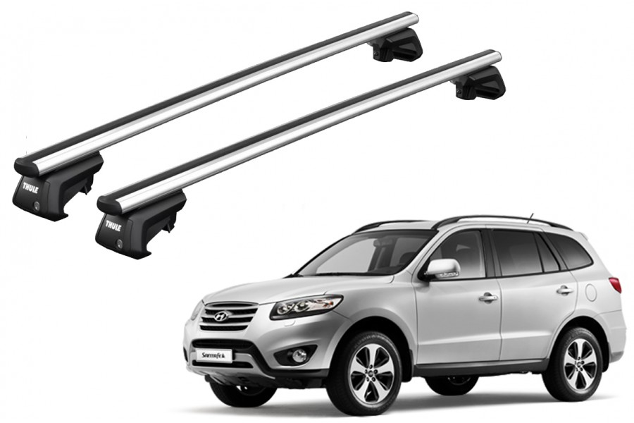 Barras THULE SmartRack XT AluBar para autos HYUNDAI Santa Fe 2010 a 2012