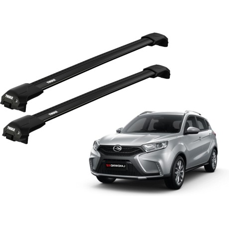 Barras THULE EDGE Flush para autos JMC Landwind desde 2005 - 2016 negro