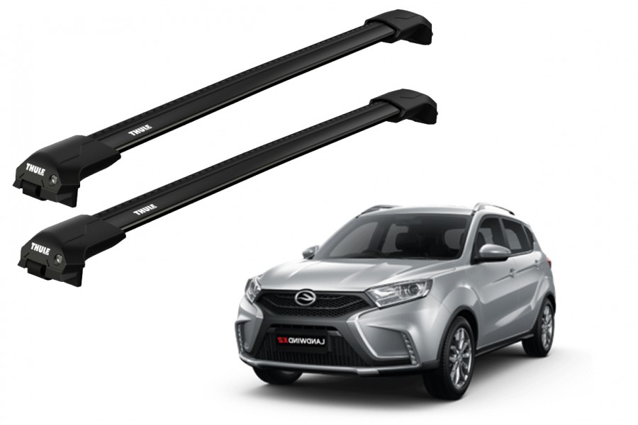 Barras THULE EDGE Flush para autos JMC Landwind desde 2005 - 2016 negro