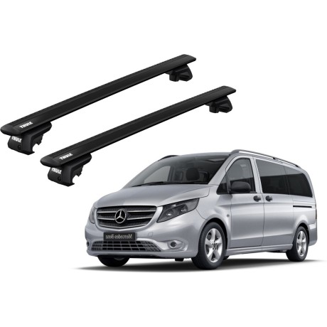 Barras THULE EVO WingBar para autos MERCEDES BENZ Vito desde 2015 negro