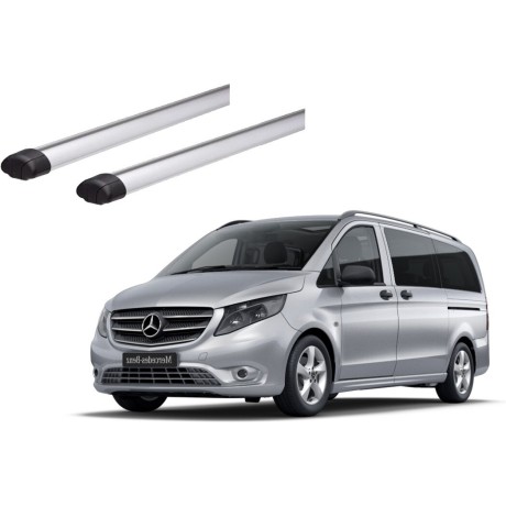 Barras THULE EVO AeroBar para autos MERCEDES BENZ Vito desde 2015 negro