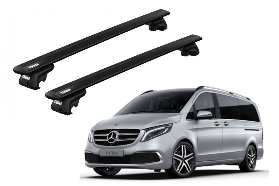 Barras THULE EVO WingBar para autos MERCEDES BENZ V-Class desde 2015 negro