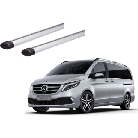 Barras THULE EVO AeroBar para autos MERCEDES BENZ V-Class desde 2015 negro