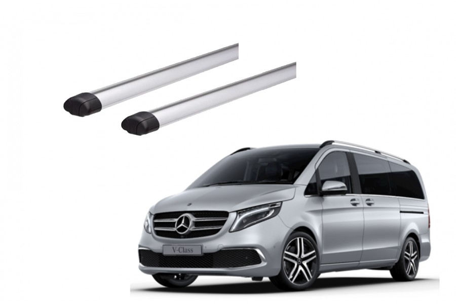 Barras THULE EVO AeroBar para autos MERCEDES BENZ V-Class desde 2015 negro