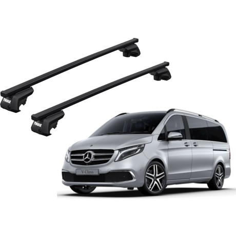 Barras THULE EVO SquareBar para autos MERCEDES BENZ V-Class desde 2015