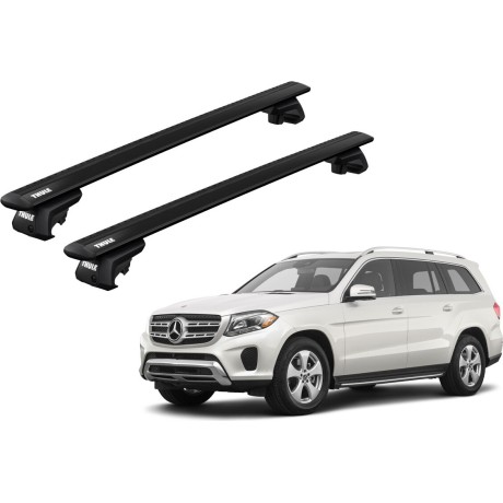 Barras THULE EVO WingBar para autos MERCEDES BENZ GLS (X166) 2016 a 2019 negro