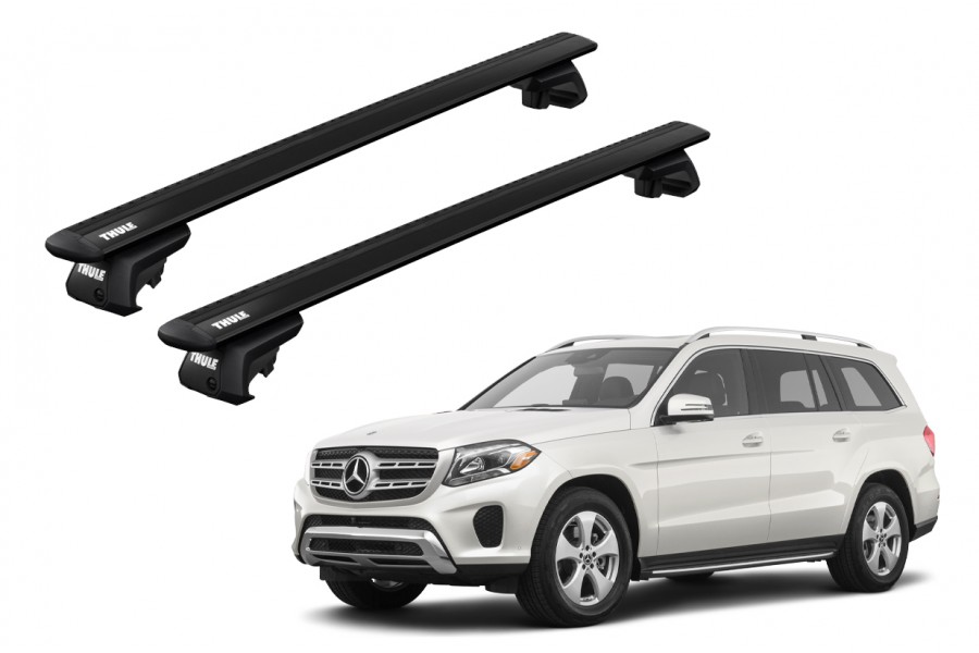 Barras THULE EVO WingBar para autos MERCEDES BENZ GLS (X166) 2016 a 2019 negro