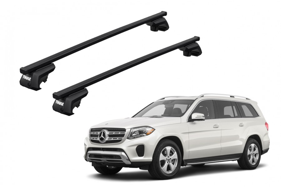 Barras THULE EVO SquareBar para autos MERCEDES BENZ GLS (X166) 2016 a 2019
