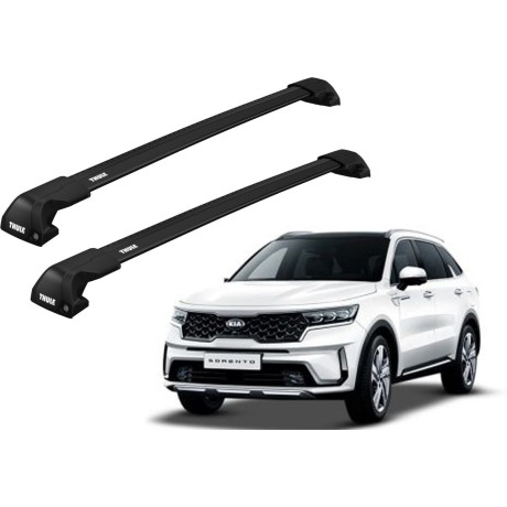 Barras THULE EDGE Flush para autos KIA Sorento 2015 a 2020 negro