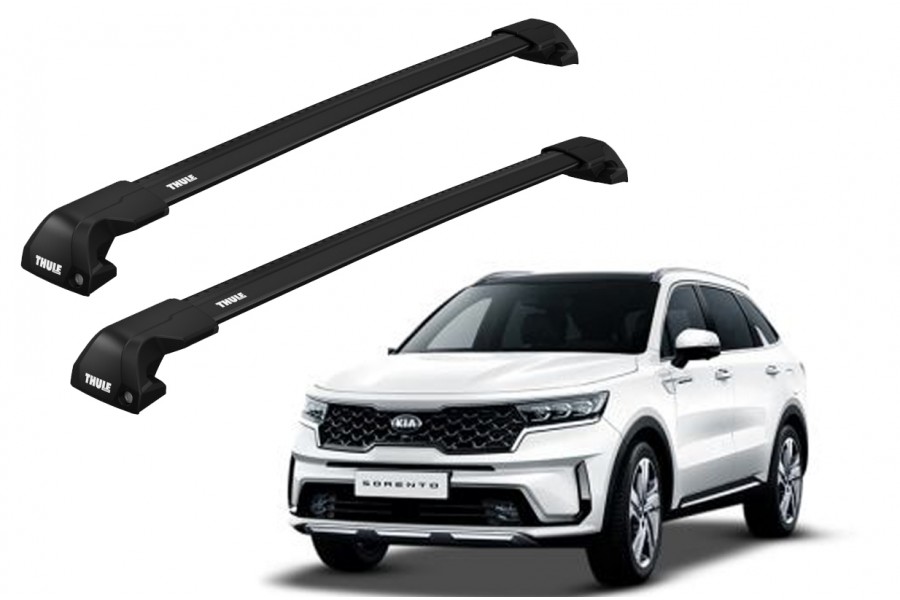 Barras THULE EDGE Flush para autos KIA Sorento 2015 a 2020 negro
