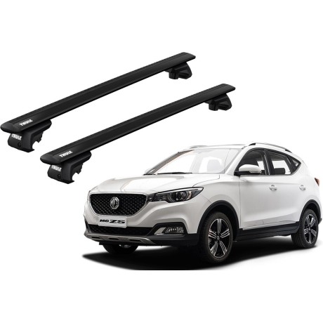 Barras THULE EVO WingBar para autos MG ZS desde 2018 - 2024 negro