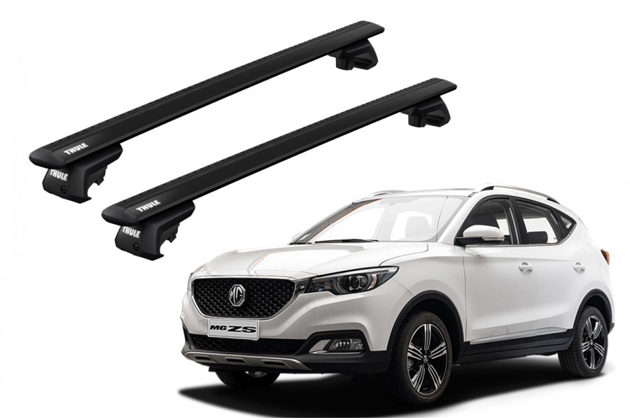 Barras THULE EVO WingBar para autos MG ZS desde 2018 - 2024 negro