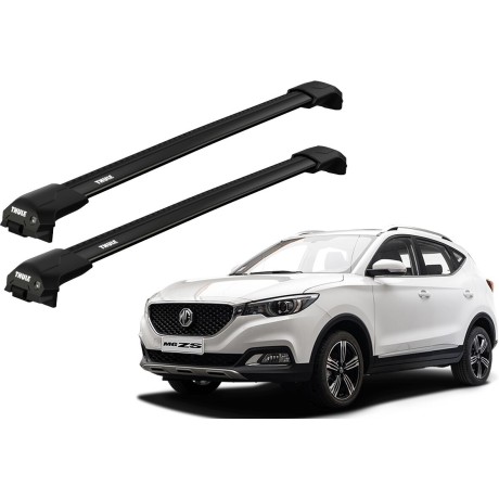 Barras THULE EDGE Flush para autos MG ZS desde 2018 - 2024 negro