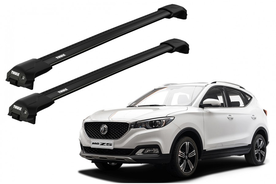 Barras THULE EDGE Flush para autos MG ZS desde 2018 - 2024 negro