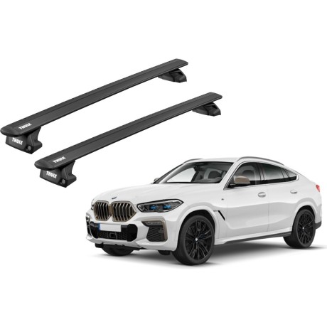 Barras THULE EVO WingBar para autos BMW X6 2015 a 2019 negro