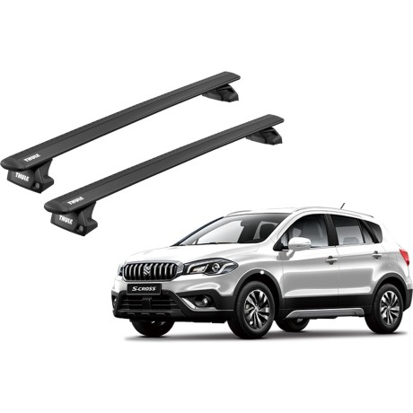 Barras THULE EVO WingBar para autos SUZUKI SX4 S-Cross desde 2014 negro