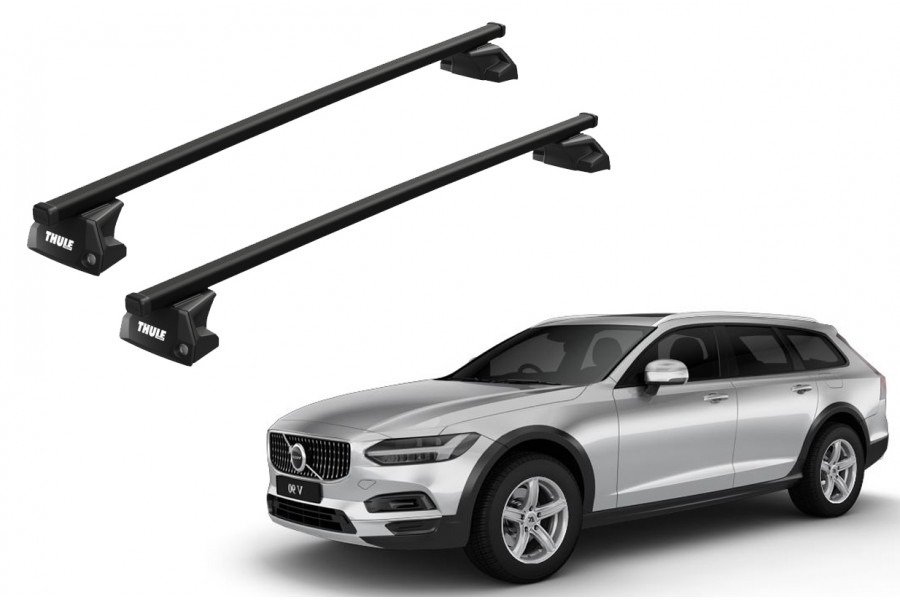 Barras THULE EVO SquareBar para autos VOLVO V90 desde 2016 - 2020