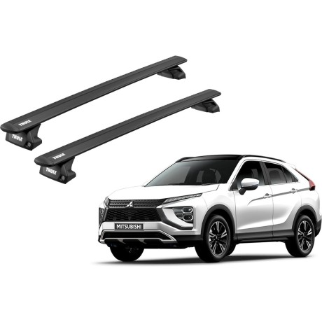 Barras THULE EVO WingBar para autos MITSUBISHI Eclipse Cross desde 2018 negro