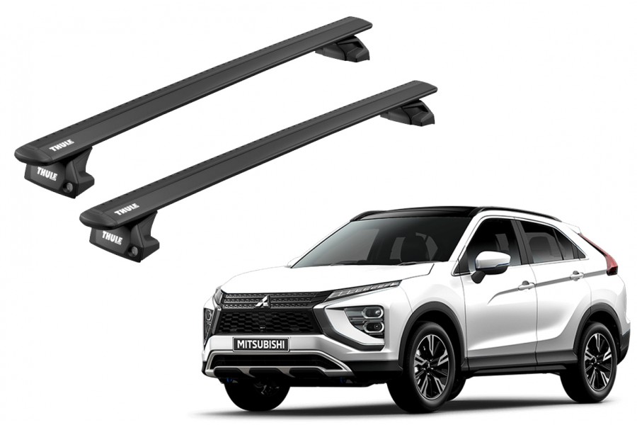 Barras THULE EVO WingBar para autos MITSUBISHI Eclipse Cross desde 2018 negro