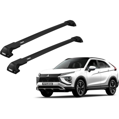 Barras THULE EDGE Flush para autos MITSUBISHI Eclipse Cross desde 2018 negro