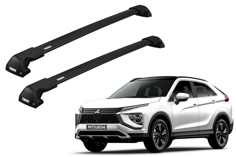 Barras THULE EDGE Flush para autos MITSUBISHI Eclipse Cross desde 2018 negro