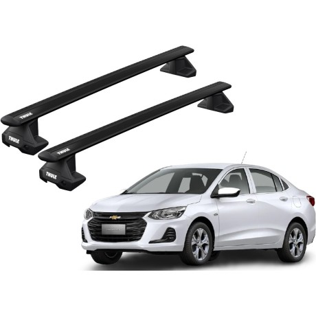 Barras THULE EVO WingBar para autos CHEVROLET Prisma desde 2019 a 2021 negro