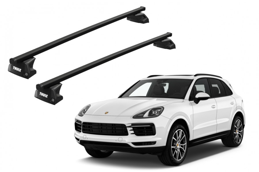 Barras THULE EVO SquareBar para autos PORSCHE Cayenne desde 2018