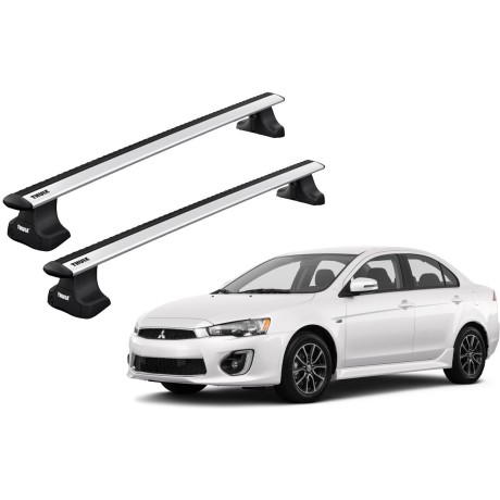 Barras THULE WingBar para autos MITSUBISHI Lancer EVO  desde 2008 - 2018