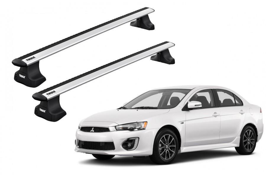 Barras THULE WingBar para autos MITSUBISHI Lancer EVO  desde 2008 - 2018
