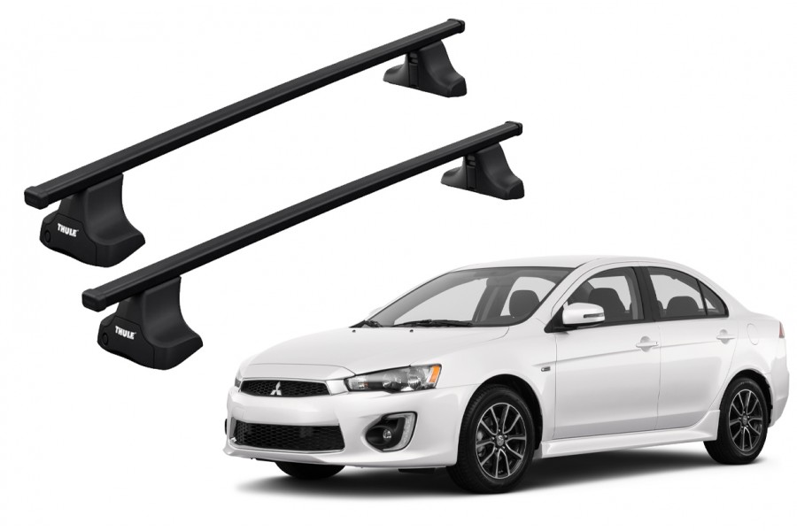 Barras THULE SquareBar para autos MITSUBISHI Lancer EVO  desde 2008 - 2018