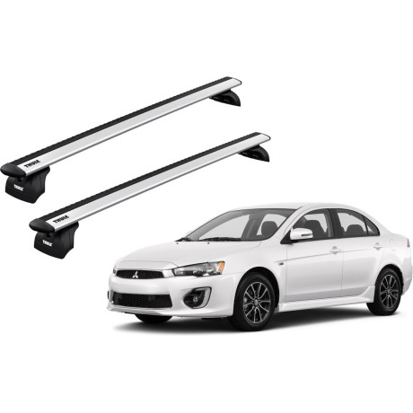 Barras THULE WingBar para autos MITSUBISHI Lancer EVO  desde 2008 - 2018