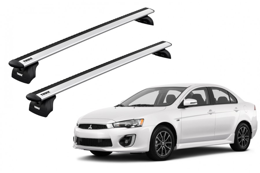 Barras THULE WingBar para autos MITSUBISHI Lancer EVO  desde 2008 - 2018