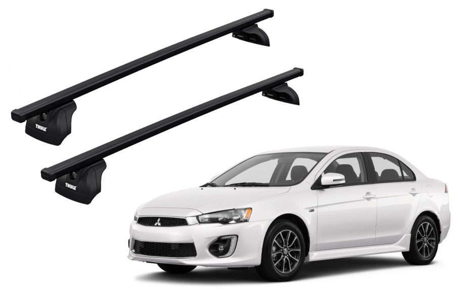 Barras THULE SquareBar para autos MITSUBISHI Lancer EVO  desde 2008 - 2018