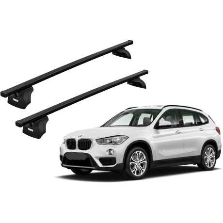 Barras THULE EVO SquareBar para autos BMW X1 (F48) desde 2016 al 2022