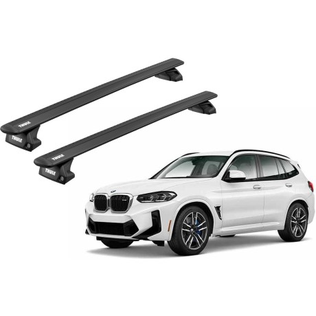Barras THULE EVO WingBar para autos BMW X3 desde 2018-2024 negro