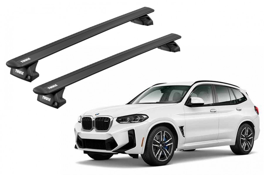 Barras THULE EVO WingBar para autos BMW X3 desde 2018-2024 negro