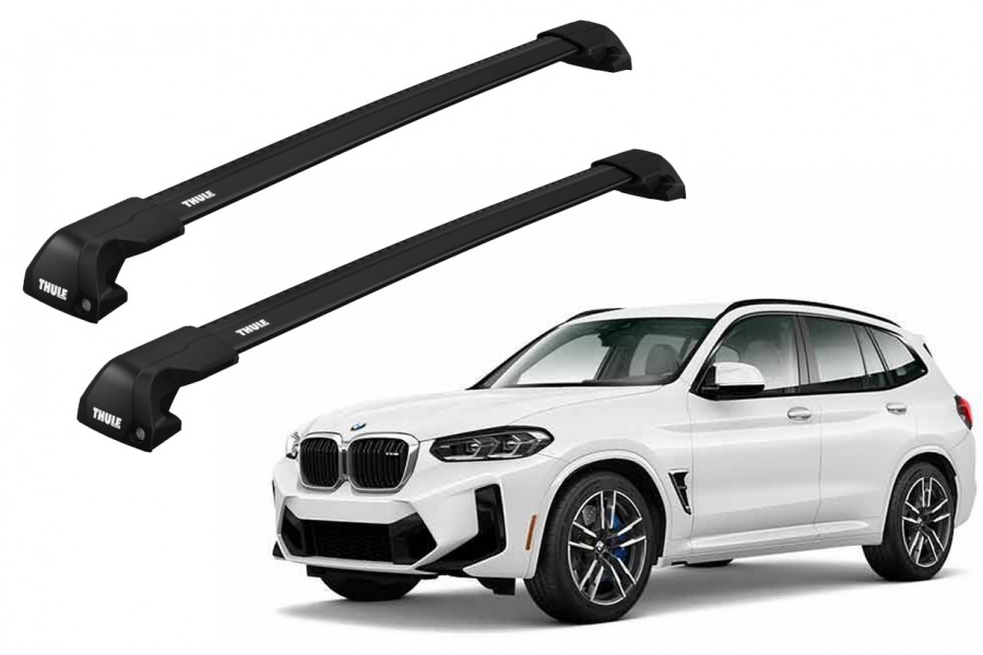 Barras THULE EDGE Flush para autos BMW X3 desde 2018-2024 negro