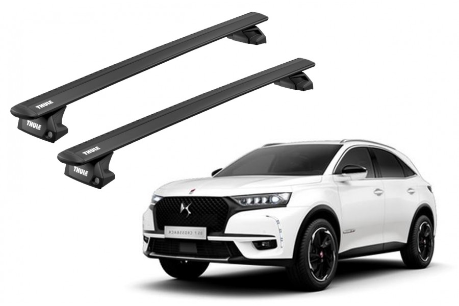 Barras THULE EVO WingBar para autos CITROEN DS7 Crossback desde 2018 negro