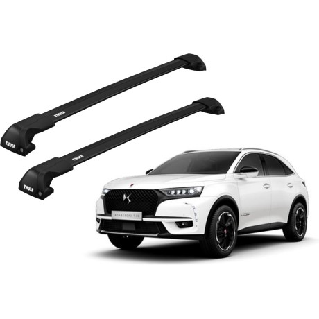 Barras THULE EDGE Flush para autos CITROEN DS7 Crossback desde 2018 negro