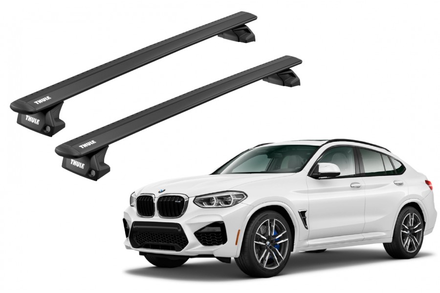 Barras THULE EVO WingBar para autos BMW X4 2015 a 2018 negro