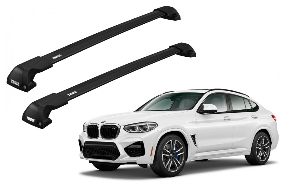 Barras THULE EDGE Flush para autos BMW X4 2015 a 2018 negro